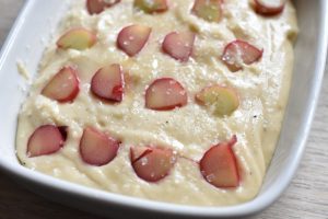 Rabarberkage i airfryer uden æg. Nem opskrift