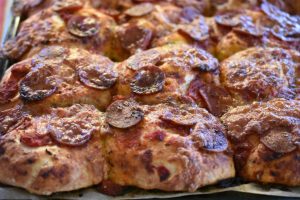 Pizzaboller - nem foccacia pizza til madpakken