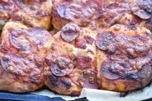 Pizzaboller - nem foccacia pizza til madpakken