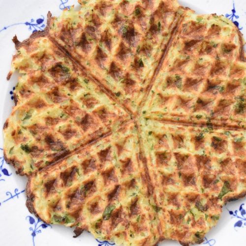 Kartoffelvafler med ramsløg - sprøde & lækre