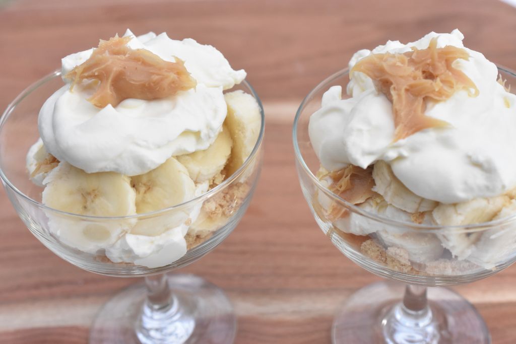 Banoffee pie i glas - nem dessert opskrift