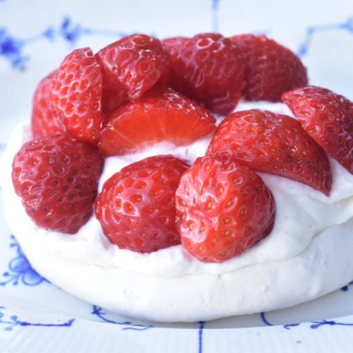 Mini pavlova - nem opskrift på marengs dessert