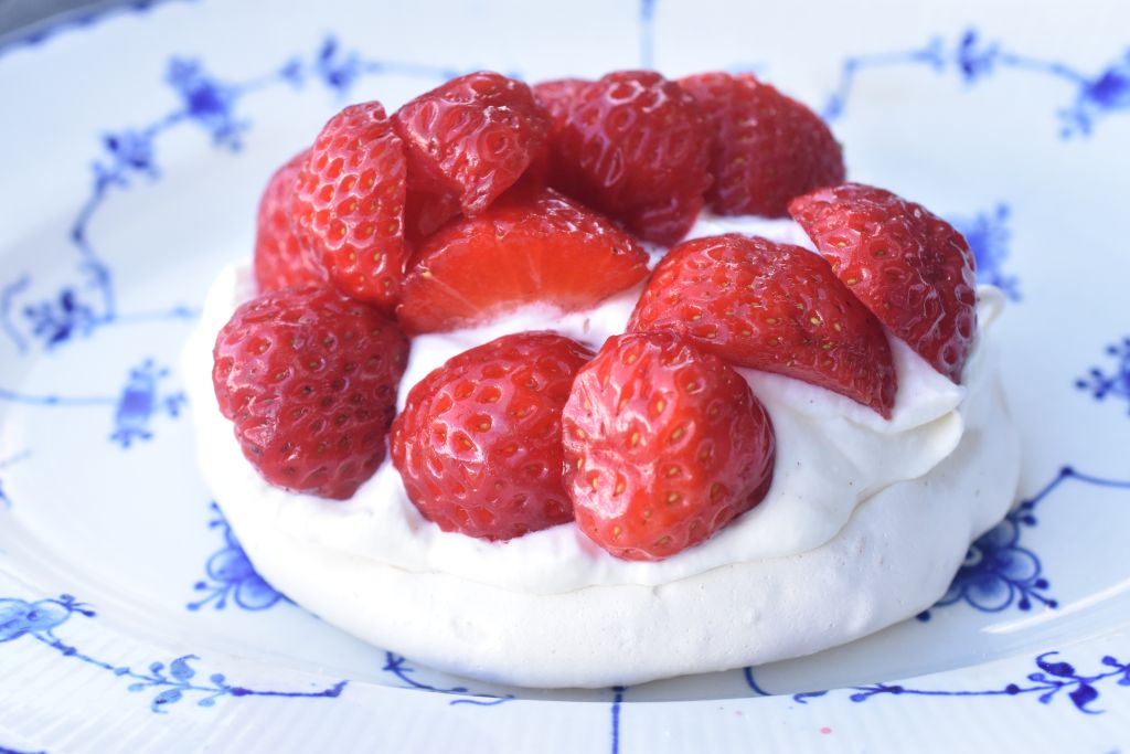 Mini pavlova - nem opskrift på marengs dessert