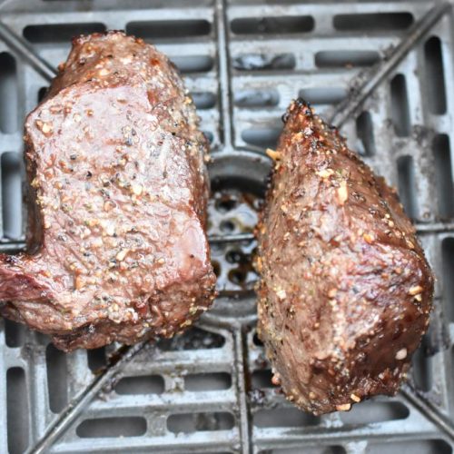 Steak i airfryer - saftige tykstegsbøffer