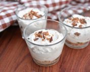 Daim cheesecake i glas - nem opskrift