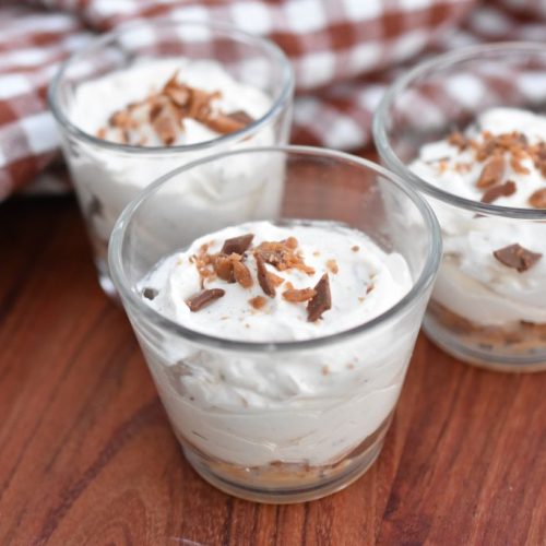 Daim cheesecake i glas - nem opskrift