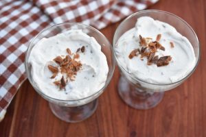 Daim cheesecake i glas - nem opskrift