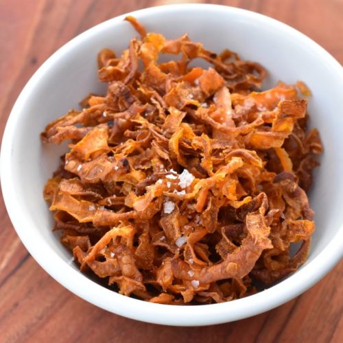 Gulerodschips i airfryer opskrift - rodfrugtchips