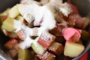 Sandkage med rabarber - lækker kage opskrift