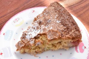 DSC_1528 • nogetiovnen.dk Sandkage med rabarber - lækker kage opskrift