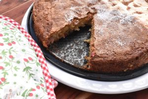 DSC_1533 • nogetiovnen.dk Sandkage med rabarber - lækker kage opskrift