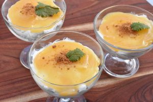 Cheesecake med hvid chokolade & lemon curd