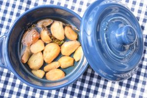 DSC_1746 • nogetiovnen.dk Confiterede hvidløg i olie - i airfryer el. ovn