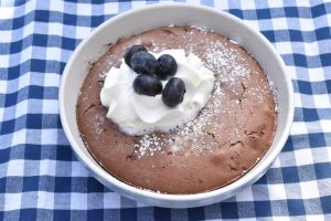 Brownie i airfryer - nem kage med Nutella