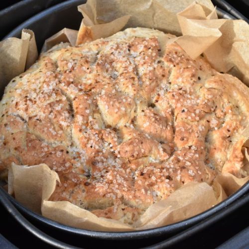 Foccacia brød i airfryer - opskrift på madbrød