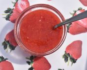 Jordbærpuré - nem opskrift på med jordbær