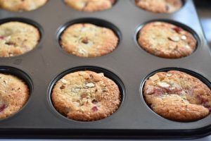 Lækre muffins med jordbær - nem opskrift