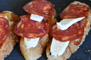 Chorizo sandwich grillet i airfryer el. ovn - nem