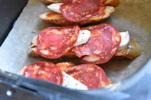 Chorizo sandwich grillet i airfryer el. ovn - nem