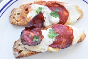 Chorizo sandwich grillet i airfryer el. ovn - nem