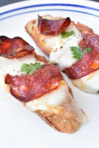 Chorizo sandwich grillet i airfryer el. ovn - nem