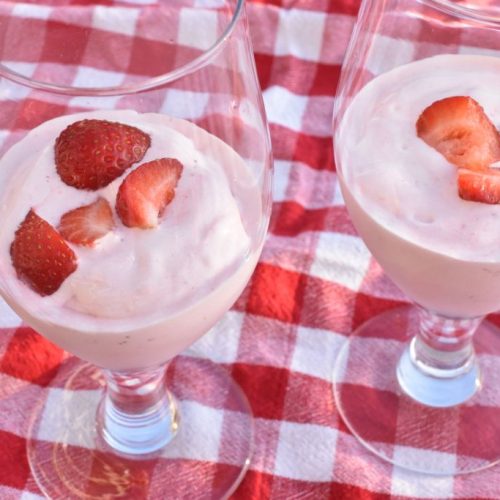 Softice med jordbær - nem jordbærsoftice