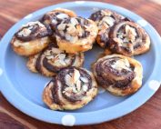 Nutella snegle af butterdej - nem opskrift