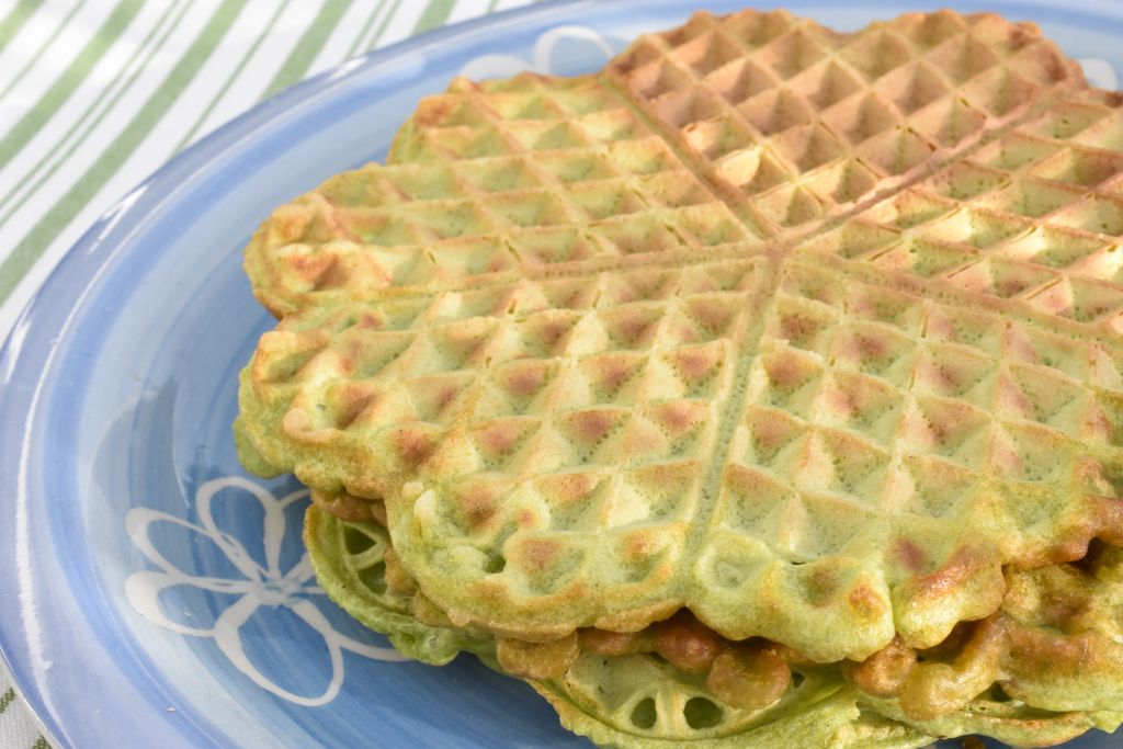 Spinatvafler - sunde vafler med spinat