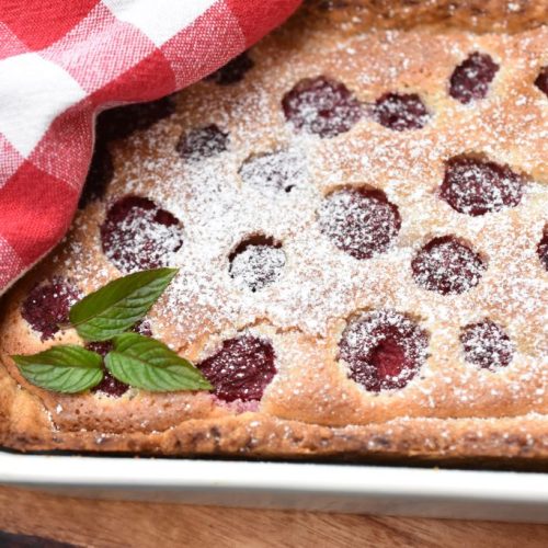 Mazarintærte med hindbær - nem kage opskrift