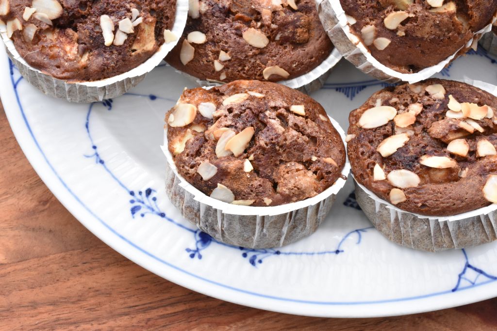 Æblemuffins uden æg og smør - opskrift