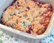 Blomme crumble - nem kage i ovn el. airfryer