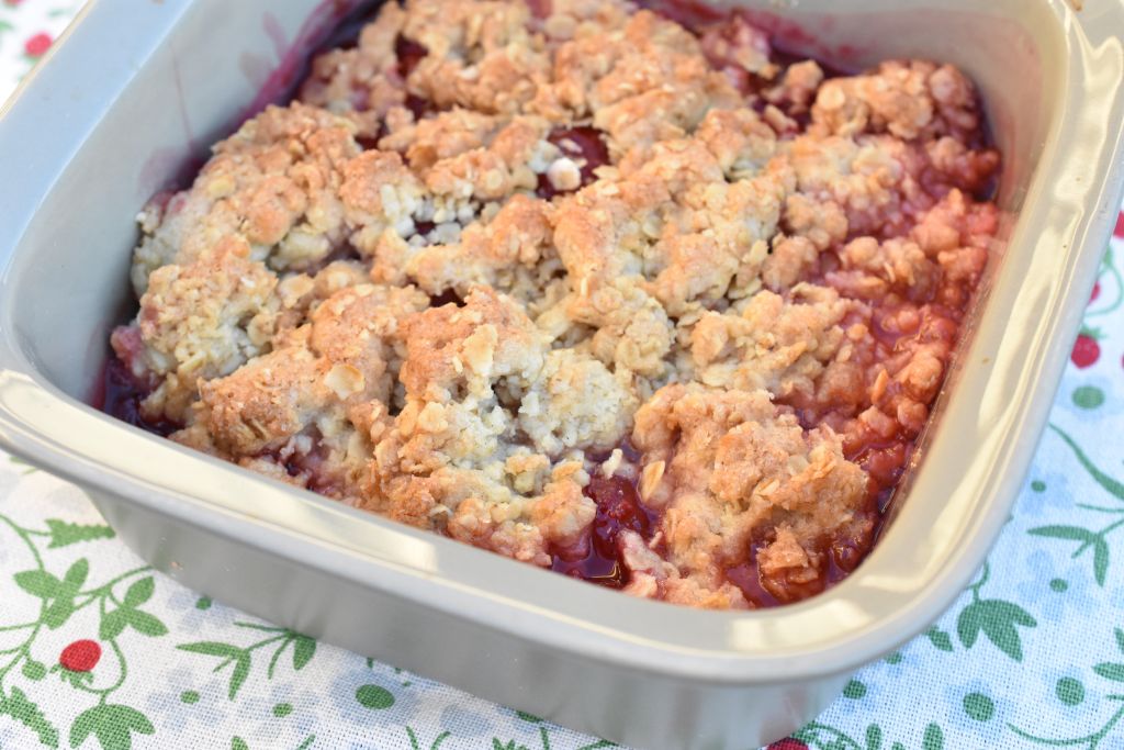 DSC_3335 • nogetiovnen.dk Blomme crumble - nem kage i ovn el. airfryer