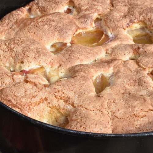 Blommetærte - hurtig dessert tærte opskrift