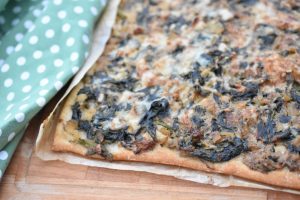 Vegetar pizza med spinat nem opskrift