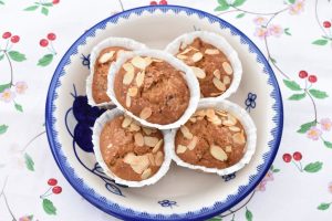 Blommemuffins opskrift - muffins med blommer