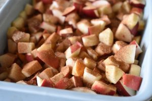 Amerikansk æblekage - nem kage med æbler