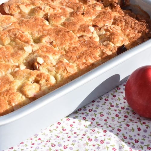 Amerikansk æblekage - nem kage med æbler