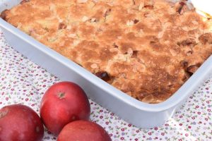 DSC_3623 • nogetiovnen.dk Amerikansk æblekage - nem kage med æbler
