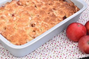 DSC_3627 • nogetiovnen.dk Amerikansk æblekage - nem kage med æbler