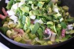 Squashtærte - tærte med bacon squash & porrer
