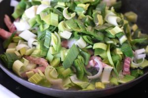 Squashtærte - tærte med squash, bacon & porrer