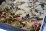 Squashtærte - tærte med bacon squash & porrer