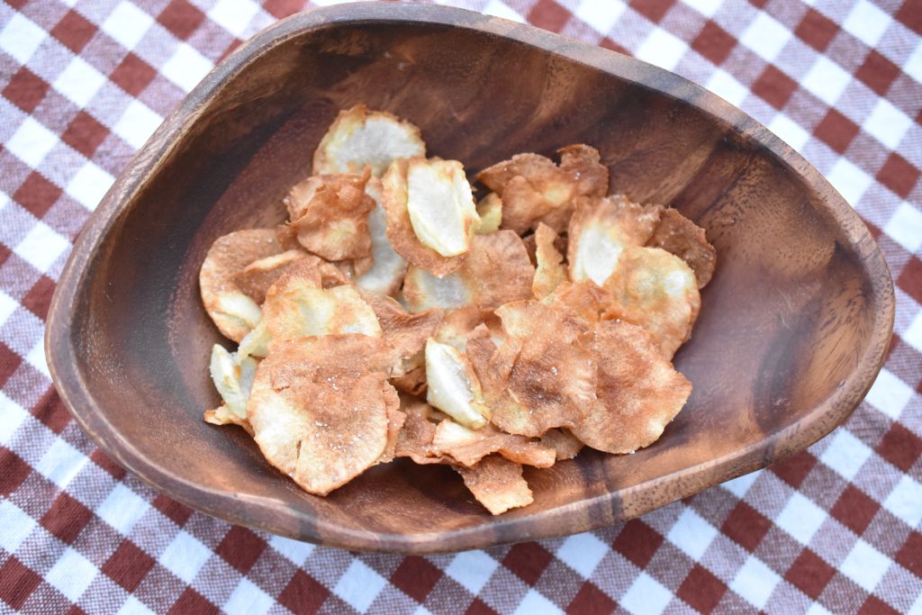 Jordskokkechips i airfryer el. ovn - nem opskrift
