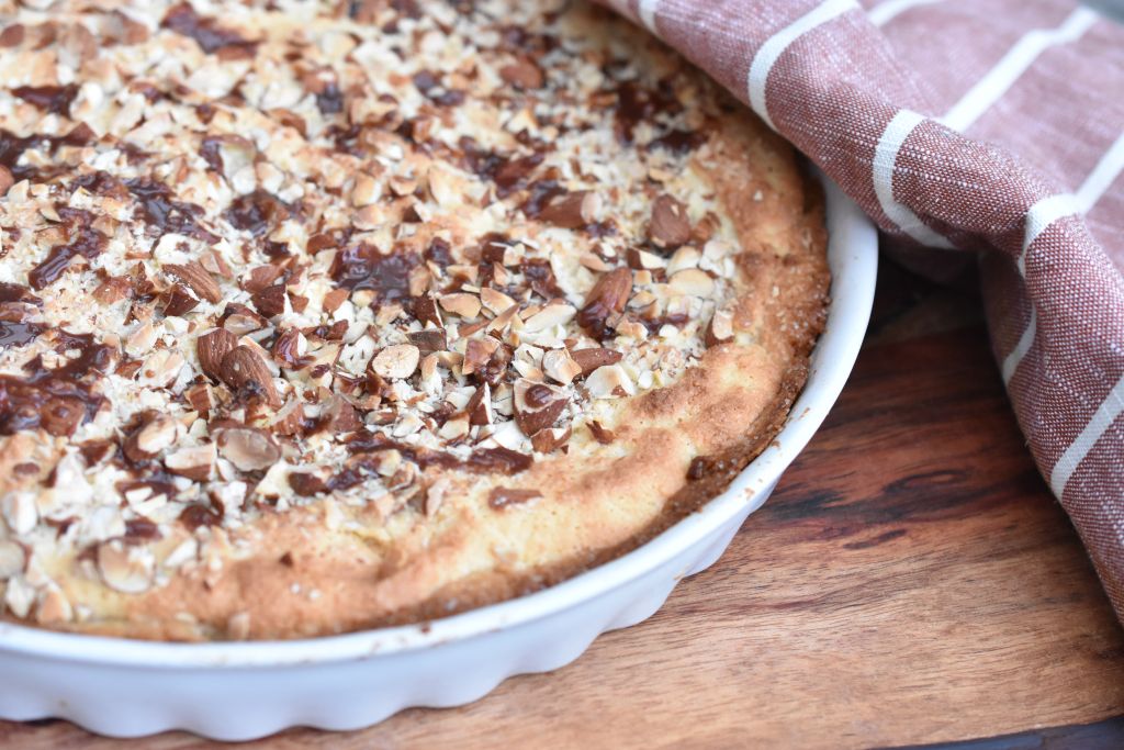 Mandelkage med mandel remonce - opskrift