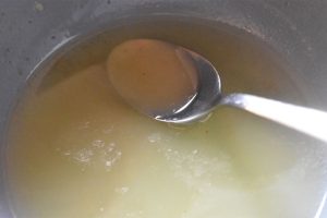 Biksemad med rester af and og andefedt