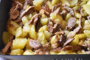 Biksemad med rester af and og andefedt