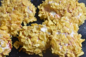 Kylling med cornflakes - crispy nuggets