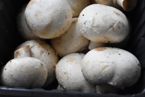 Champignon i airfryer med hvidløgssmør