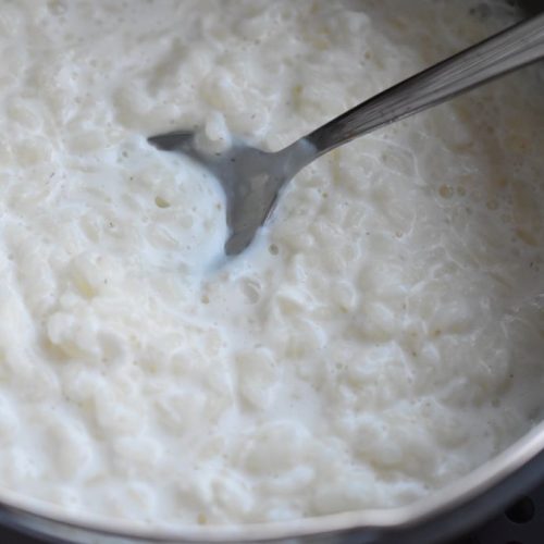 Risengrød i airfryer - grød til risalamande