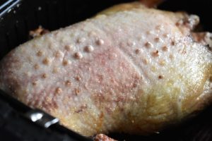 Hel and i airfryer - saftig sprød andesteg